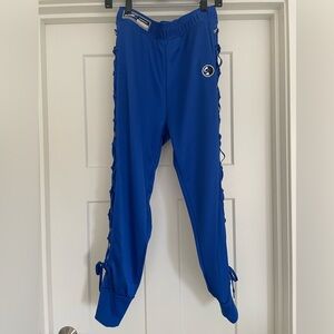 Nike Women EQUALITY Sisterhood Poly Knit Blue Jogger Pants